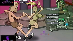 Fuckerman disco with fuckerwomen have fun with all characters in disco girls boy and trans and Deadpool